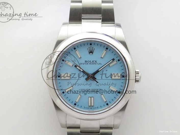 0520 GoodFit Oyster Perpetual 41mm 124300 BP Maker Best Edition Tiffany Blue Dial on SS Bracelet 2691